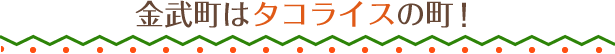 金武町はタコライスの町！